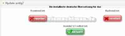 Joomla Frontend and Backend is deprecated