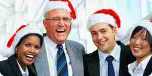 A planning the office Christmas party: throw a Party holiday