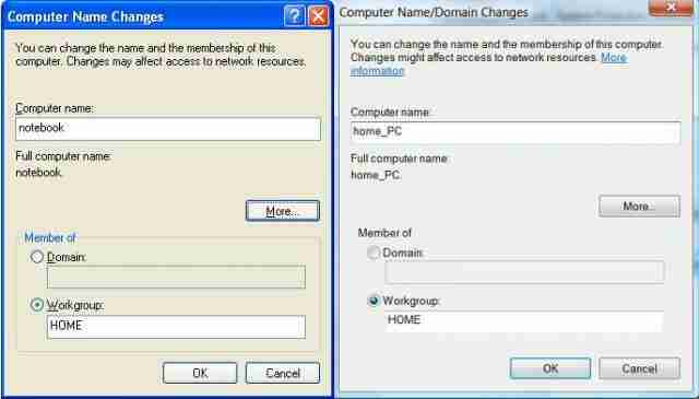 Computer Name Changes