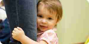 Small child understand shyness