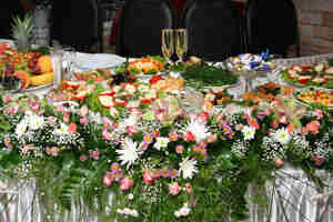 wedding reception food