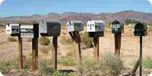 Install a mailbox post